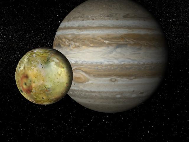 Юпитер и спутник Ио