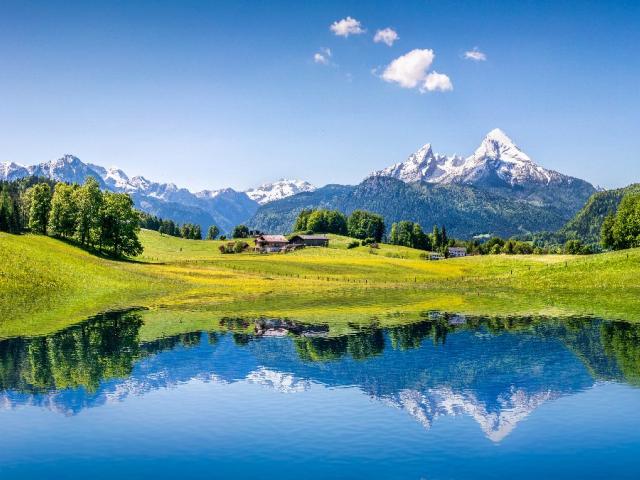 Водная гладь, Альпы